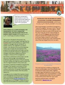 Outcome Assessment: Four Alaska JFSP Projects